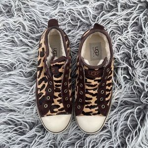 Ugg Laela Sneakers Pony Hair Cheetah Size 7. Has some wear on the pony hair.